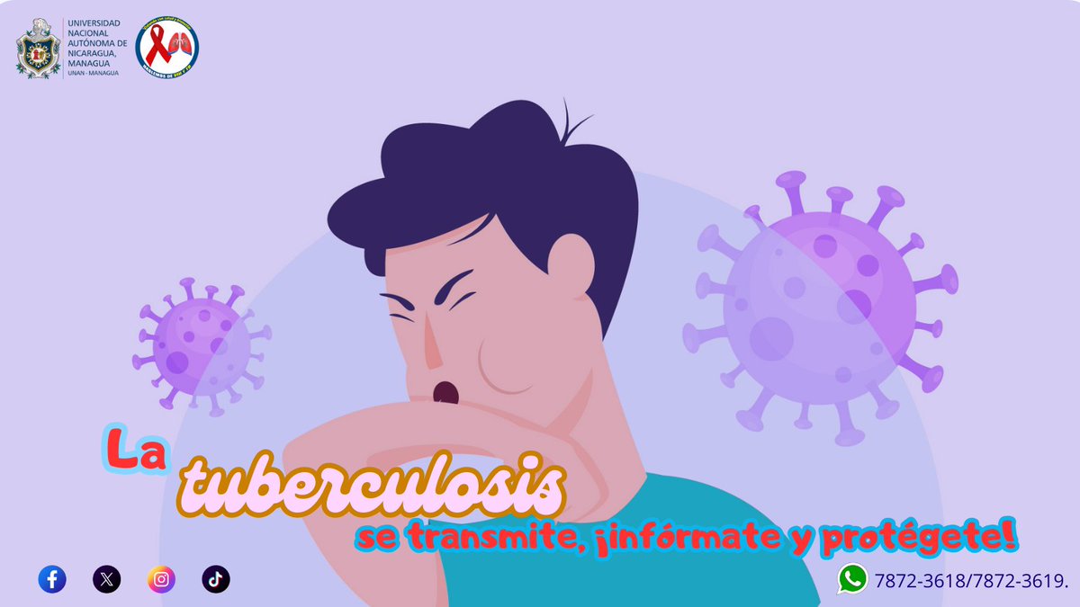😷Para prevenir la tuberculosis, es fundamental vacunarse con la BCG y cubrirse la boca al toser o estornudar.
#parati #paratos #tb #SaludPública #prevencion