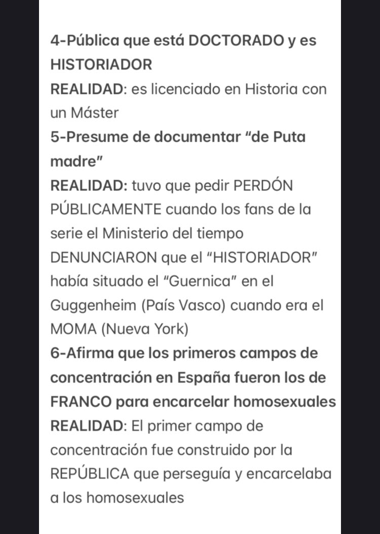 sueciasski's tweet photo. “VITO QUILES @vitoquiles es un propagador de bulos de extrema derecha, hay q expulsarlo del Congreso”
Lo DIFUNDE Javier Olivares del Ministerio del tiempo y #ENA en #RTVE La1
Figura en listas de gente “peligrosa al servicio del régimen de Sanchez” y LANZA BULOS como estos 👇 https://t.co/d6FSvENonH