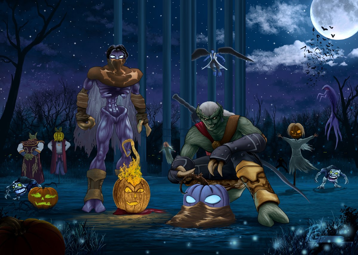 My dear friends, I wish you a Happy Halloween 🎃🦇🌛
#Halloween #legacyofkain #Kain #Raziel #Vorador #Ariel #JanosAudron #CrystalDynamics
