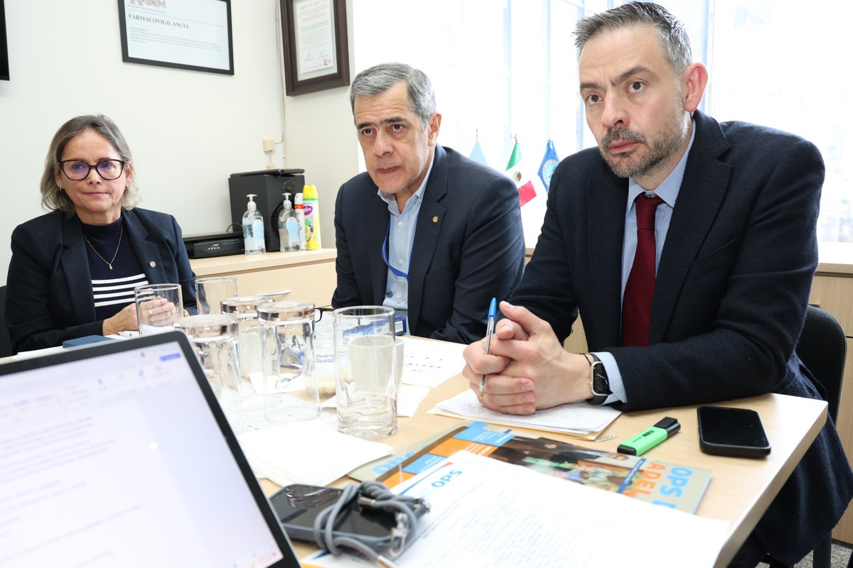 OPSOMSMexico's tweet image. ✨ Con el objetivo de seguir impulsando la colaboración interinstitucional en el país 🇲🇽, nos reunimos con el director general de Relaciones Internacionales #DGRI de la @SSalud_mx, Gabriel Terrés Cruz y con los respectivos equipos técnicos.