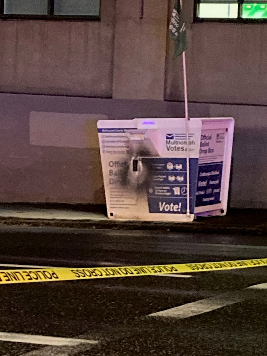 MultCoSO's tweet photo. UPDATE from @PortlandPolice: Tips Sought in Ballot Box Fires, $2,500 Reward Available

PPB is providing a description of the suspect and an updated description of the suspect vehicle.

Suspect: Caucasian male, 30-40 years of age, very short hair or balding, thin to medium build, thin face, wearing a dark shirt, highly knowledgeable in both metal fabrication and welding.

Suspect vehicle: most likely a 2001-2004 Volvo S60, more matte in color than a standard shiny finish in places, tan or light gray interior, after-market grill with Volvo emblem missing, dark wheels, unpainted body trim, no front license plate.

https://t.co/nWajTsvpW6