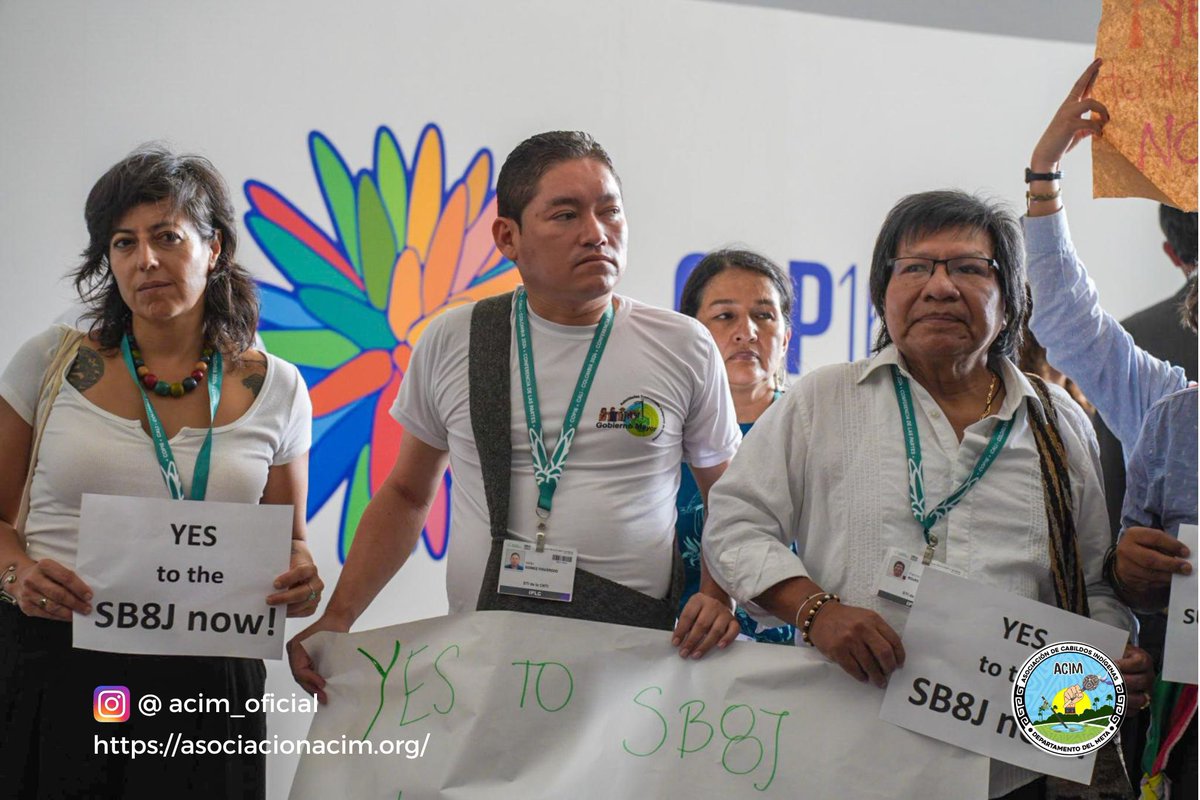 ACIM_OFICIAL's tweet photo. Pueblos indígenas del mundo se unieron en apoyo al artículo 8J del CDB, el cual establece las prácticas de las comunidades indígenas de acuerdo a su cosmovisión. De igual manera, la conservación y utilización sostenible de la diversidad biológica.
#COP16Colombia https://t.co/paJWI4PL1x