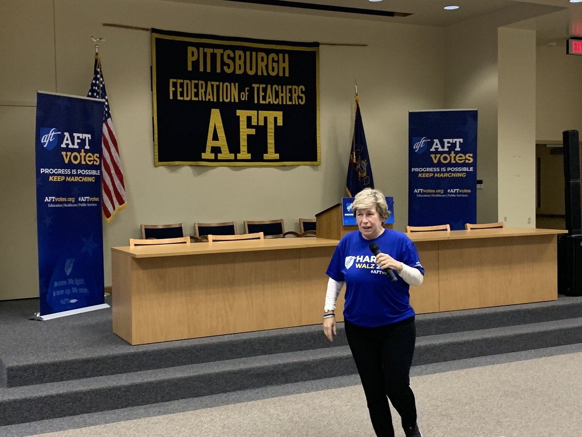 JayCostaPA's tweet photo. Great to be with @AFTunion’s Randi Weingarten and a super slate of candidates in Allegheny County at PFT tonight. We are FIRED up. 6 days left! https://t.co/XWgXv47J1C