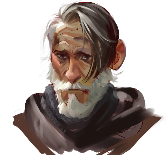 Sketch to painting 