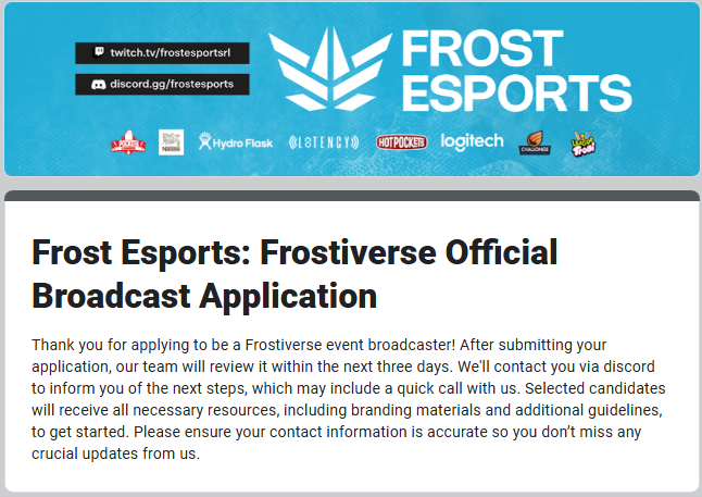 This might be the next big step for the Igloo and MVS community alike! I hope <a href="/FrostEsports/">Frost Esports</a> sees as much potential in a possible partnership as I do, but don't hesitate to let them know yourself! Luv ya Penguins