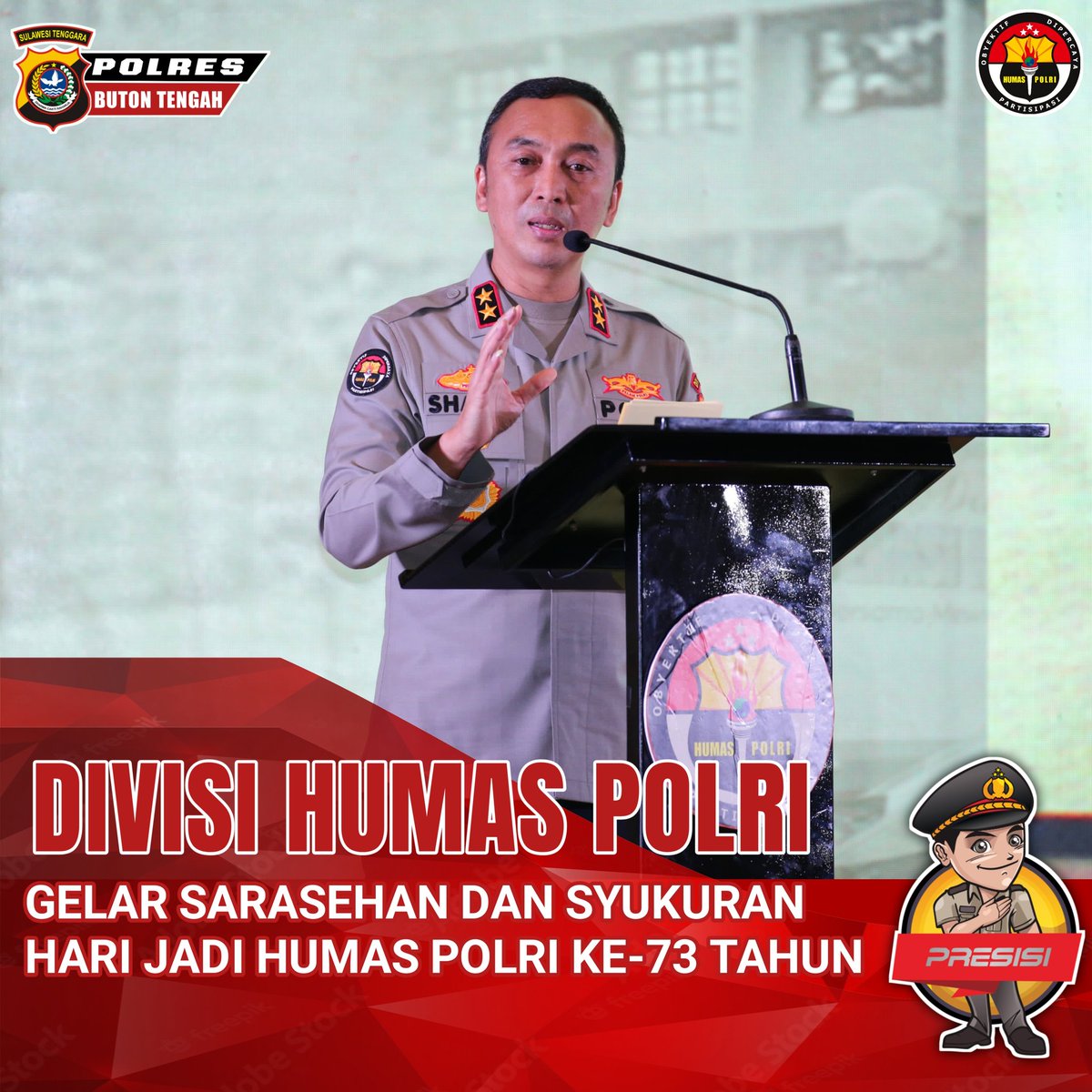 Humasresbuteng's tweet photo. Divisi Humas Polri Gelar Sarasehan Kadivhumas Polri Pada Masanya, dan Syukuran Hari Jadi ke-73 Humas Polri, Soliditas Terus Diperkuat https://t.co/UO9lDIw6kq