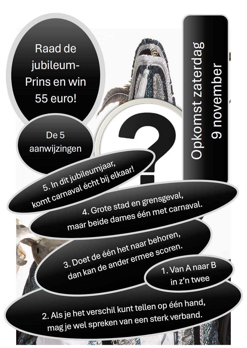 😃AANWIJZING 5 😃

Aanwijzing 5⃣ is bekend gemaakt: ‘In dit jubileumjaar, komt carnaval écht bij elkaar!'

ALLE AANWIJZINGEN EN MEEDOEN: albergerbokke.nl/raad-de-prins/