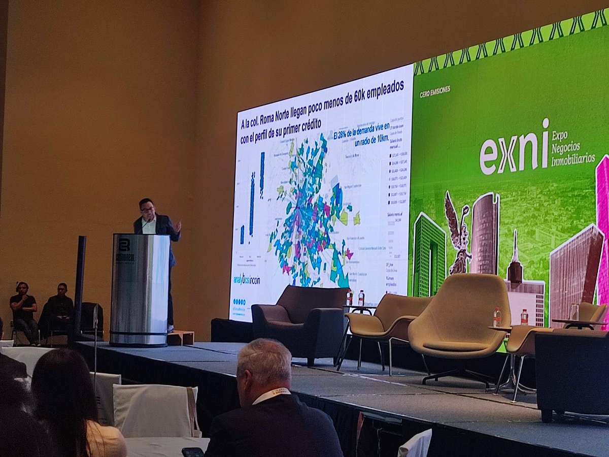 INMOBILIARE's tweet photo. Inicia la participación de Justino Mata @TINSAMEXICO by Accumin con el pitch: Descifrando el mercado inmobiliario en la CDMX. Demanda, oferta y perspectivas 2025. #EXNI 2024 https://t.co/dbJzfuJGmB
