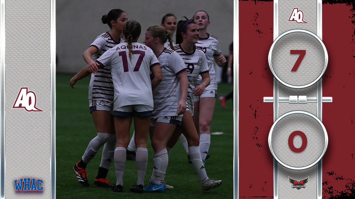 AQWSoccer's tweet photo. SAINTS WIN! The No. 4-rated Aquinas College women's soccer team have finished their conference conquest with win over Rochester! This win secures the WHAC regular season conference championship for the fifth year in a row! #SaintsMarchOn #UpTheSaints https://t.co/5k0RUjMoWV