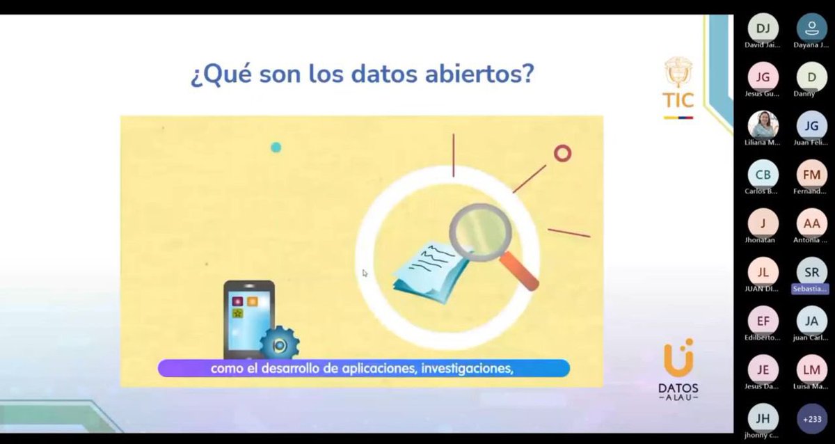 GobDigitalCO's tweet photo. ¡Exitoso!👏🏻
Así fue nuestro 1er Webinar ‘Introducción a los datos abiertos: impulsando la innovación y el desarrollo social en 🇨🇴’ con + de 250 estudiantes universitarios que participaron en la convocatoria de #DatosALaU🚀 ¡Vamos a construir un futuro mejor con #DatosAbiertos! https://t.co/Gperi0cEzq