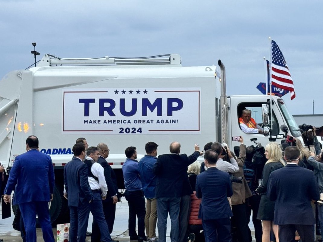 Morgonn's tweet image. There isn’t a single job Donald Trump can’t do 

- Garbage Man
- McDonald’s Fry Cook
- President 
- Reality TV Star
- Business Man 
- Podcaster

He is UNDEFEATED