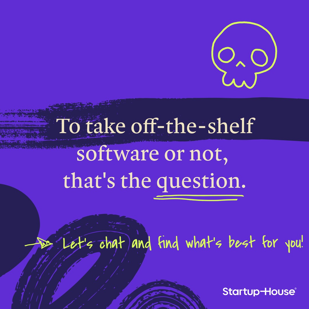 startuphousecom's tweet photo. 💀To take off-the-shelf, or not to take off-the-shelf, that is the question. 
Let’s chat and find the best solution for your business! 

#TechSolutions #StartupHouse #CustomSoftware https://t.co/MHKRu0tcrB