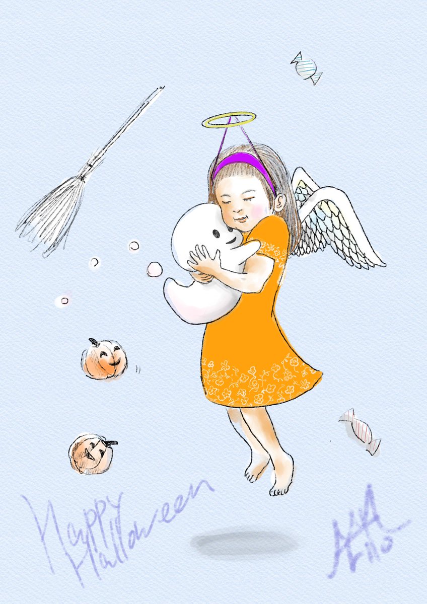ArtArito's tweet photo. 朝から
ハッピーハロウィン
テーマは
再会
ですね。
#happyhalloween
#halloween
#illustratration
#art
#goast
#pampukin
#ハロウィン
#仮装
#再会
#イラスト
#fineart
#procreate https://t.co/LF4VjlUTof