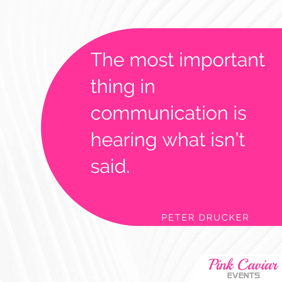 PinkCaviarEvent's tweet photo. 🗨️ Sometimes, the unspoken carries the most weight. Let's listen not just with our ears, but with our hearts and intuition. 💬

#PeterDrucker #EffectiveCommunication #ActiveListening #LeadershipSkills #UnderstandingOthers #BusinessSuccess #Inspiration #Motivation #QuoteoftheDay https://t.co/4qvx4mWjz8