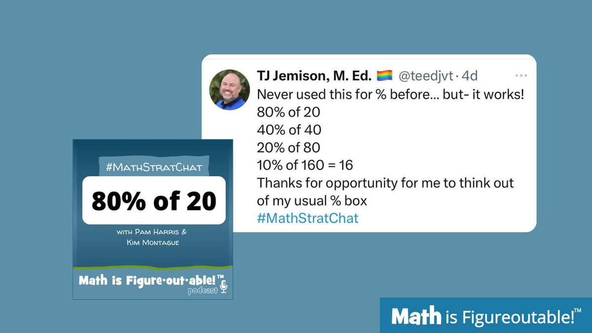 Nice strategy cross pollinating TJ!

#MathIsFigureOutAble #MathStratChat #MTBoS #ITeachMath #MathEd
