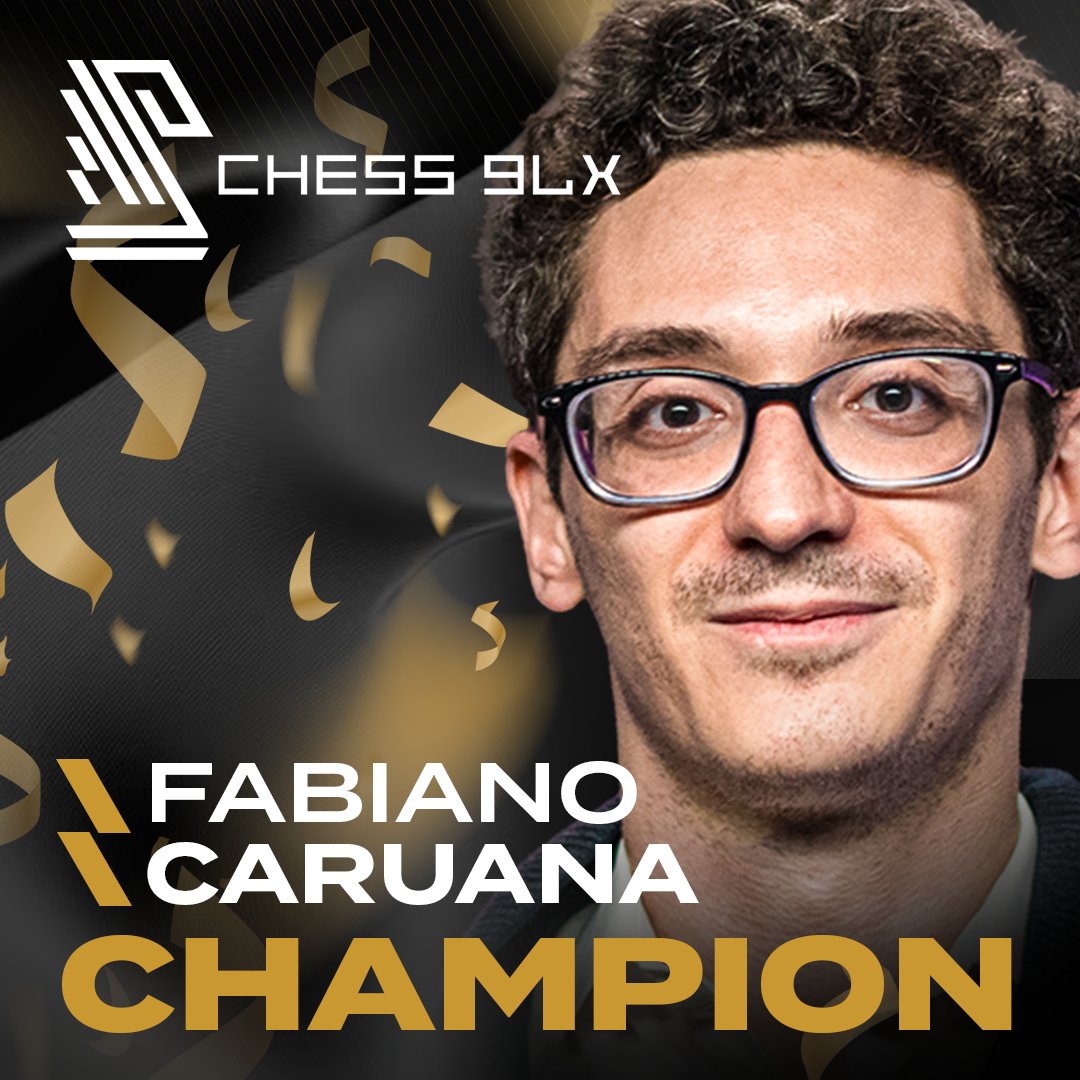 chess24com's tweet image. Congratulations to @FabianoCaruana on winning the 2024 edition of #Chess9LX with a brilliant 7.5/9!
go.chess.com/caruana_wins_9…