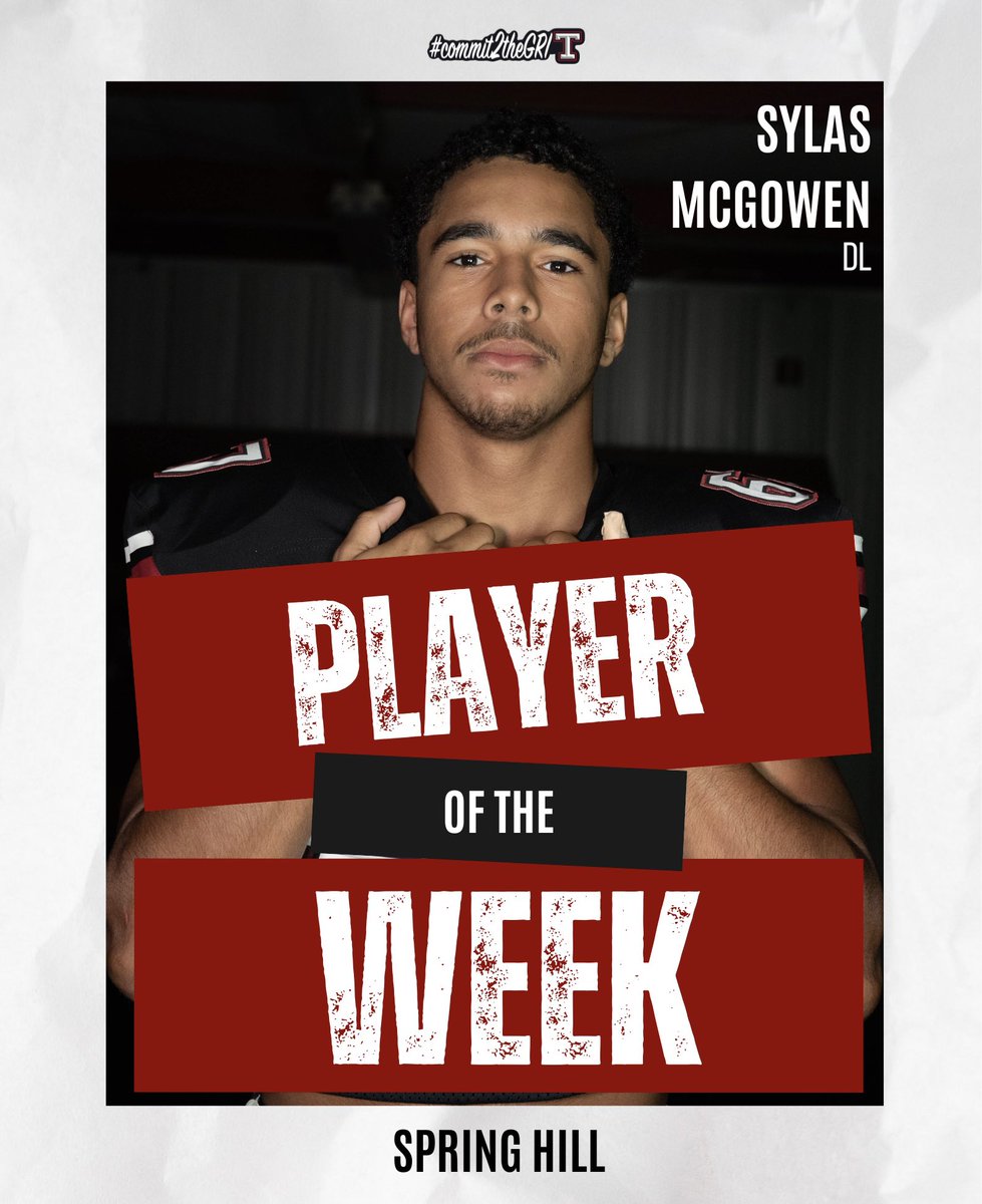 Spring Hill Player of the Game‼️

#Commit2theGRIT | #ThisisTtown