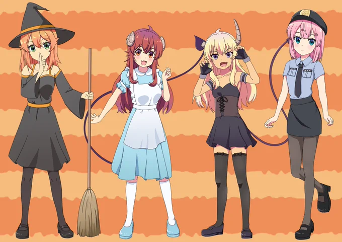 ハッピーハロウィン!過去絵で申し訳ない#まちカドまぞく 
