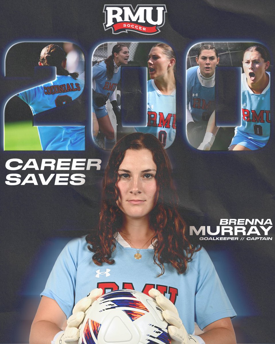 RMUWSoccer's tweet photo. 2️⃣0️⃣0️⃣ career saves for Brenna Murray‼️ https://t.co/IEJFnscfGn