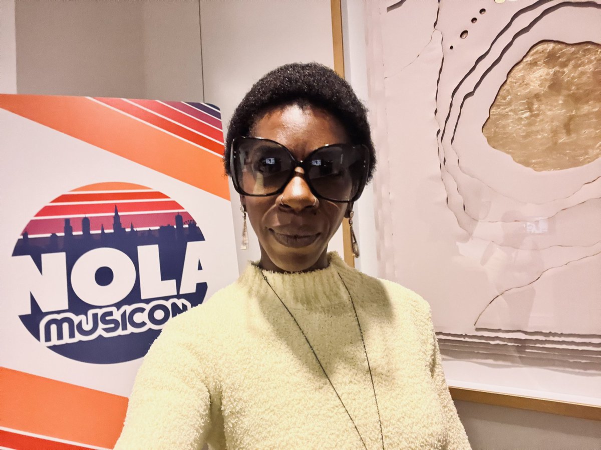 colewilliamsIAM's tweet photo. I had the honor of speaking on a panel at @nolamusicon today with 2 fellow community radio music ambassadors! 

🎶 

#communityradio #radio #wwoz #neworleans #musiccon #music #nolamusic https://t.co/YNz9qkg7nC