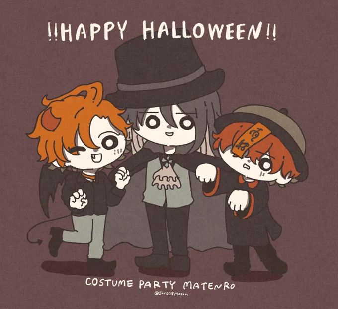 ハロウィン絵今年描けてないので泣歴代のを流します泣 