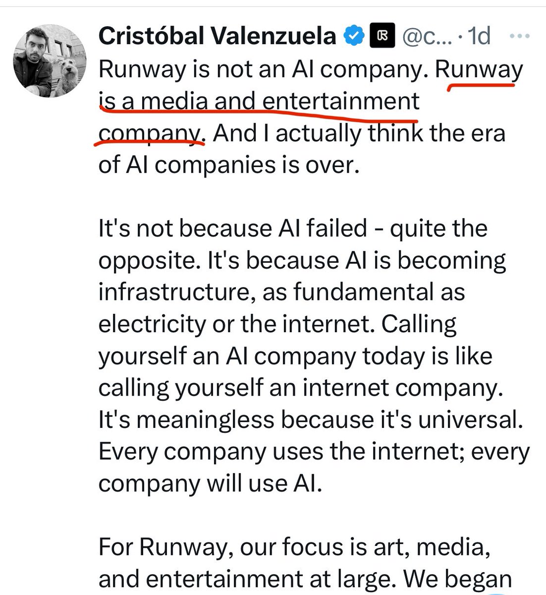 JustineBateman's tweet image. Lol, you fucking wish. 
Runway is a theft depot.
Gen #AI is trash.