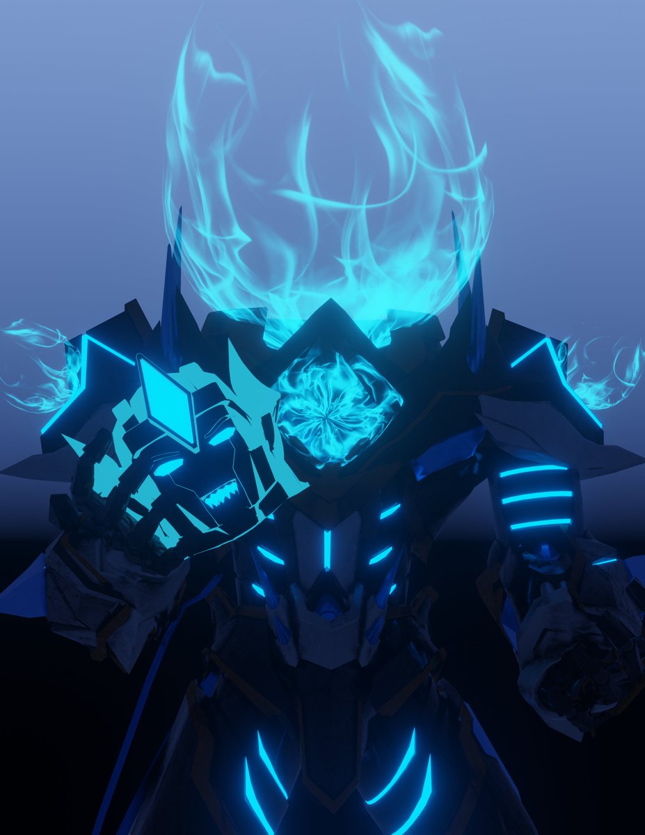 Made this render last year but never posted it! 'Caliban, the Headless Knight'   

-I was playing World of Warcraft at the time for the first time and wanted to try and replicate some of the effects on the shoulder pads 🙂

#blender3d #b3d #robot #knight