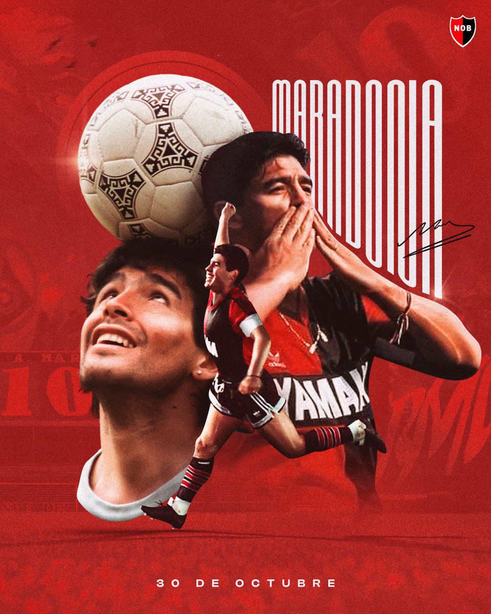 Newells's tweet photo. Maradona, siempre Maradona 💫

El que nació en Fiorito, el del mejor gol en la historia de los mundiales, el que hizo feliz a toda la Argentina y el que se vistió de Newell's para el mundo entero.

D🔟S eterno ♾️❤️🖤 https://t.co/RUs1uBCxRV
