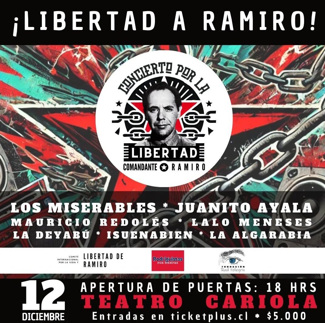 Ya tiene su entrada?
Que la solidaridad cope cada espacio al grito de libertad para Ramiro!!
