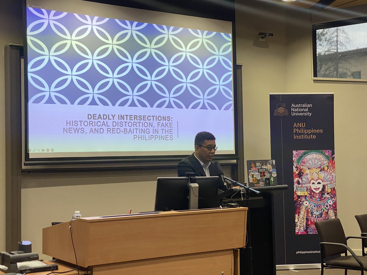 Jed Alegado 🇵🇭🇦🇺🌏 (@jedalegado) on Twitter photo 2024 PH Update Day 2 🇵🇭🇦🇺 ongoing:
Eye-opening presentations from Joyce Martin of Université Catholique de l’Ouest; <a href="/Michael_Pante/">Mike Pante</a> of <a href="/ateneodemanilau/">Ateneo de Manila University</a>; and Retired Judge Soliman Santos, Jr.
“Memory, Community, and Activism” panel facilitated by <a href="/NicoleCurato/">Nicole Curato</a> of <a href="/DelDemUCan/">DelDemUCan</a> 2024 PH Update Day 2 🇵🇭🇦🇺 ongoing:
Eye-opening presentations from Joyce Martin of Université Catholique de l’Ouest; <a href="/Michael_Pante/">Mike Pante</a> of <a href="/ateneodemanilau/">Ateneo de Manila University</a>; and Retired Judge Soliman Santos, Jr.
“Memory, Community, and Activism” panel facilitated by <a href="/NicoleCurato/">Nicole Curato</a> of <a href="/DelDemUCan/">DelDemUCan</a>