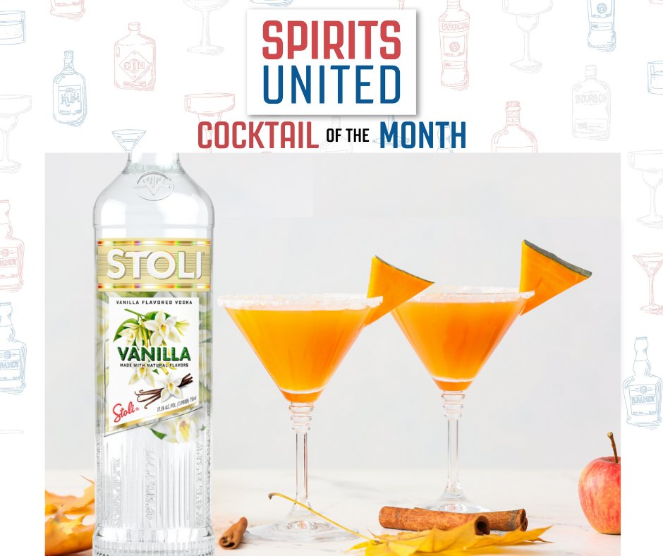 SpiritsUnited's tweet photo. There is no better way to celebrate #Halloween than with a pumpkin🎃 cocktail!
Enjoy fall in a glass with our October #CocktailOfTheMonth @Stoli Vodka's Pumpkin Spice Martini🍸 #EnjoyResponsibly #COTM https://t.co/hUD5pIpe5V