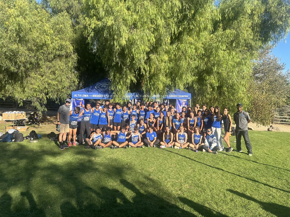 Alta Loma Cross Country wins Hacienda League Title!! Clean sweep for both Varsity and JV💪🏻Congratulations Braves!!