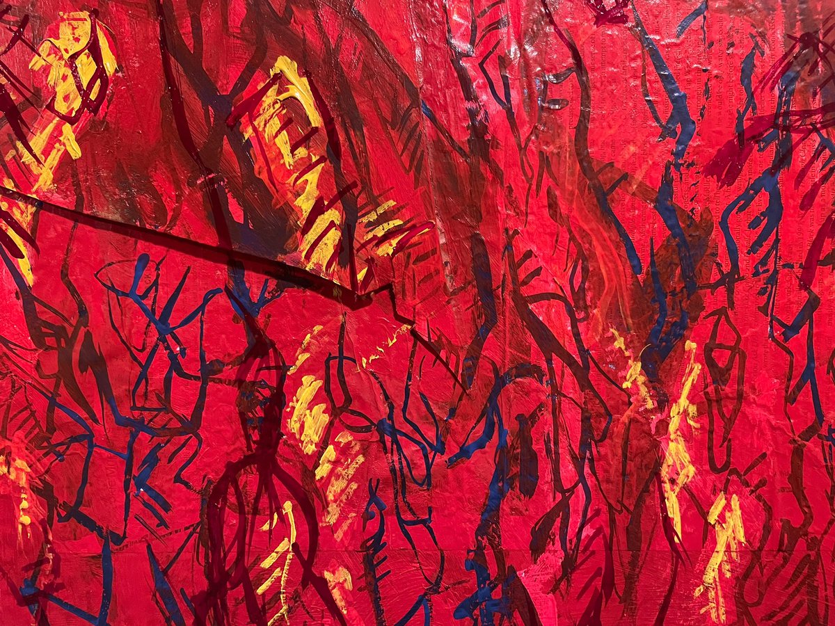 RutkowskiNathan's tweet photo. Mischief Night, Composition 10/30/2024. Studio Photo.
Acrylic on plastic bag, magazine pages, and cardboard. 30 x 40.
#painting #automatism #artepovera #abstractart #abstractpainting #nathanrutkowskiartist #studio #process https://t.co/BEne1TY45D