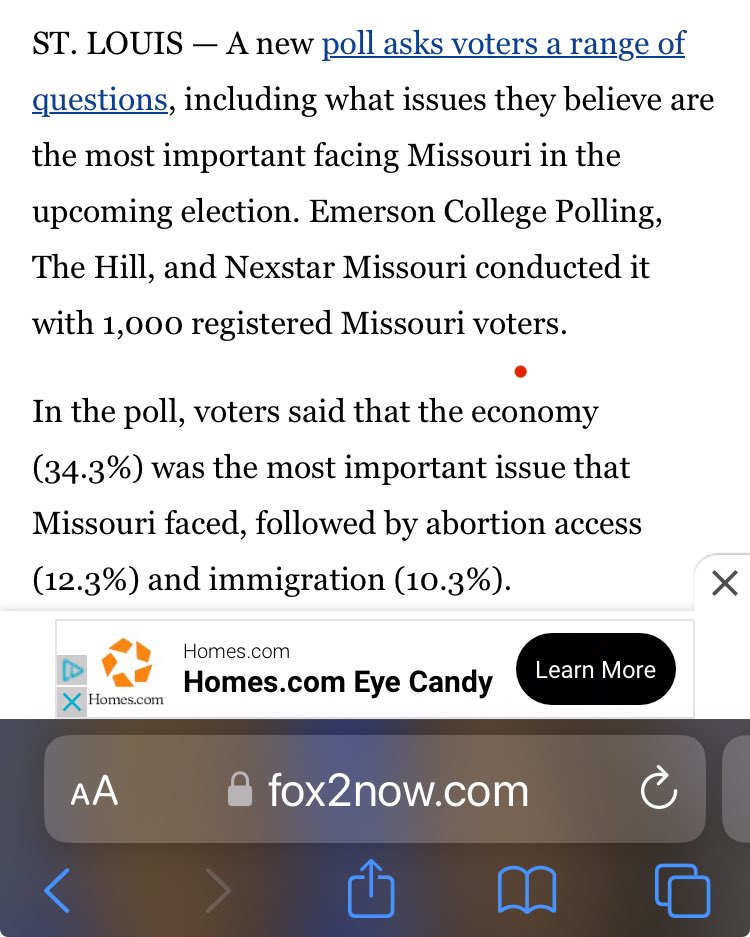 wolfraiseshuman's tweet photo. Basically, every national, state and local poll shows the economy is the #1 issue for voters. 
It almost always is the top issue.
E.g. Fox state poll below https://t.co/ZIDnTbmKoE