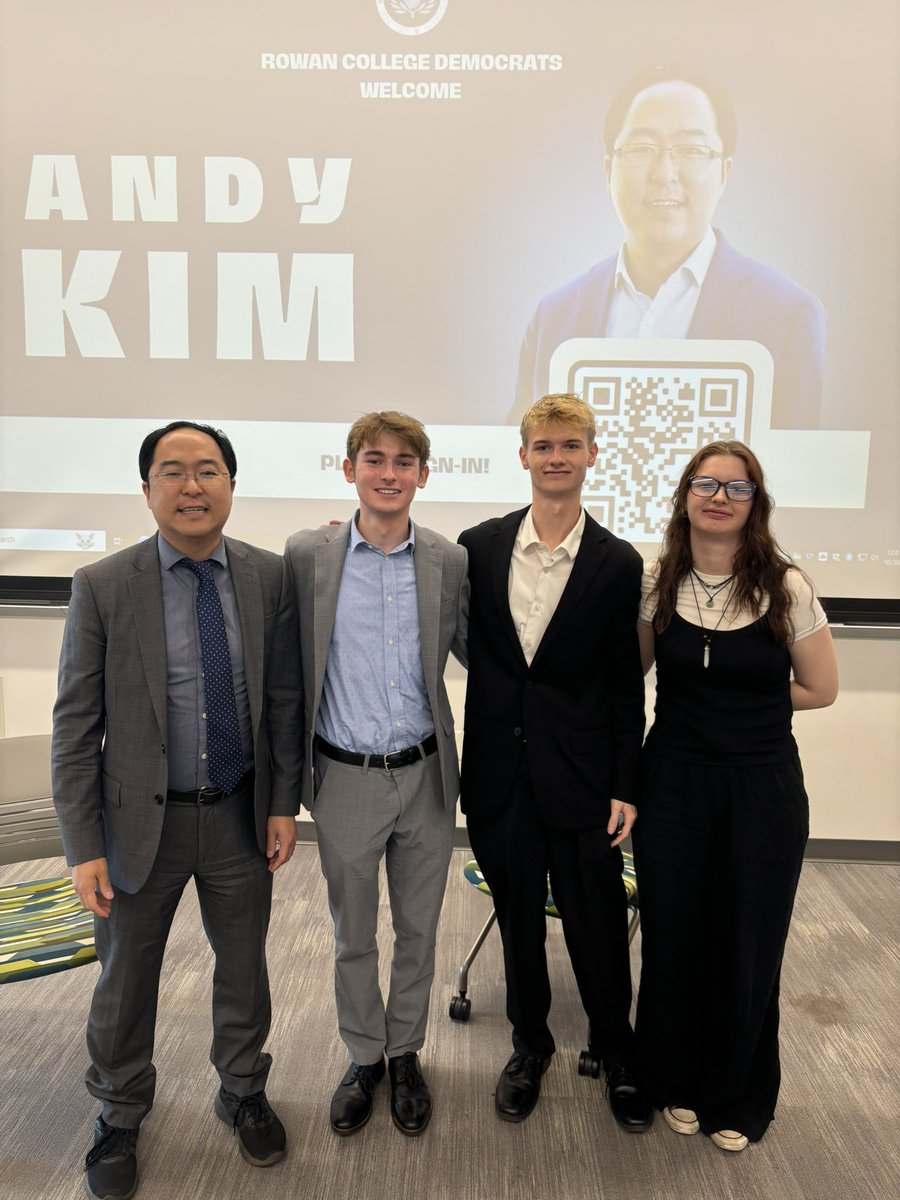 AidanDiMarco's tweet photo. Thank you @AndyKimNJ for visiting Rowan University this morning to discuss the stakes of this election and the issues facing our country! https://t.co/5kUkZV0k0v