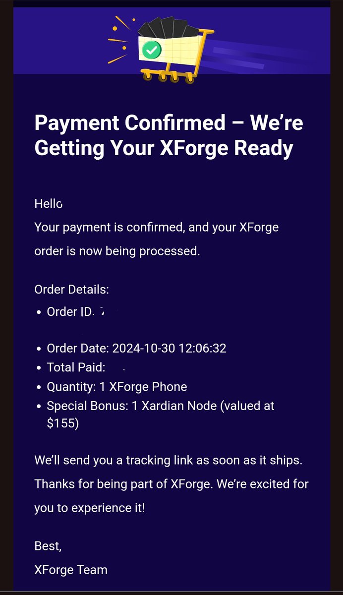 tatoyuyuFX's tweet image. @xprotocol_org 
#XForge
購入しました。
無事NODEも付いてくる！！
発送は来年無事到着してくれるといいな😅