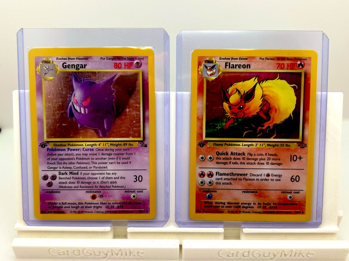 cardguymike1's tweet photo. #CGMPOKESTACKS ($5bmwt $1 pwe)
Erika’s invitation $8
blastoise MP holo $50
Gengar MP 1st holo $95
flareon 1st holo DMG $22 https://t.co/z1sSC0zeH7