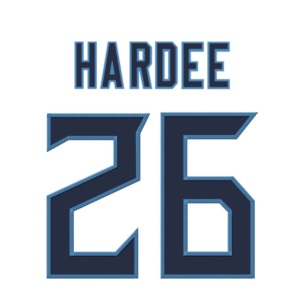 Tennessee Titans CB Justin Hardee Sr. is wearing number 26. Last assigned to Quandre Diggs. #TitanUp