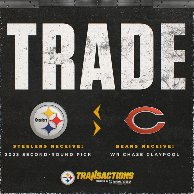 Steelersdepot's tweet photo. Happy Chase Claypool for Joey Porter Jr. Anniversary Day #Steelers #NFL https://t.co/5He2dvUMFS