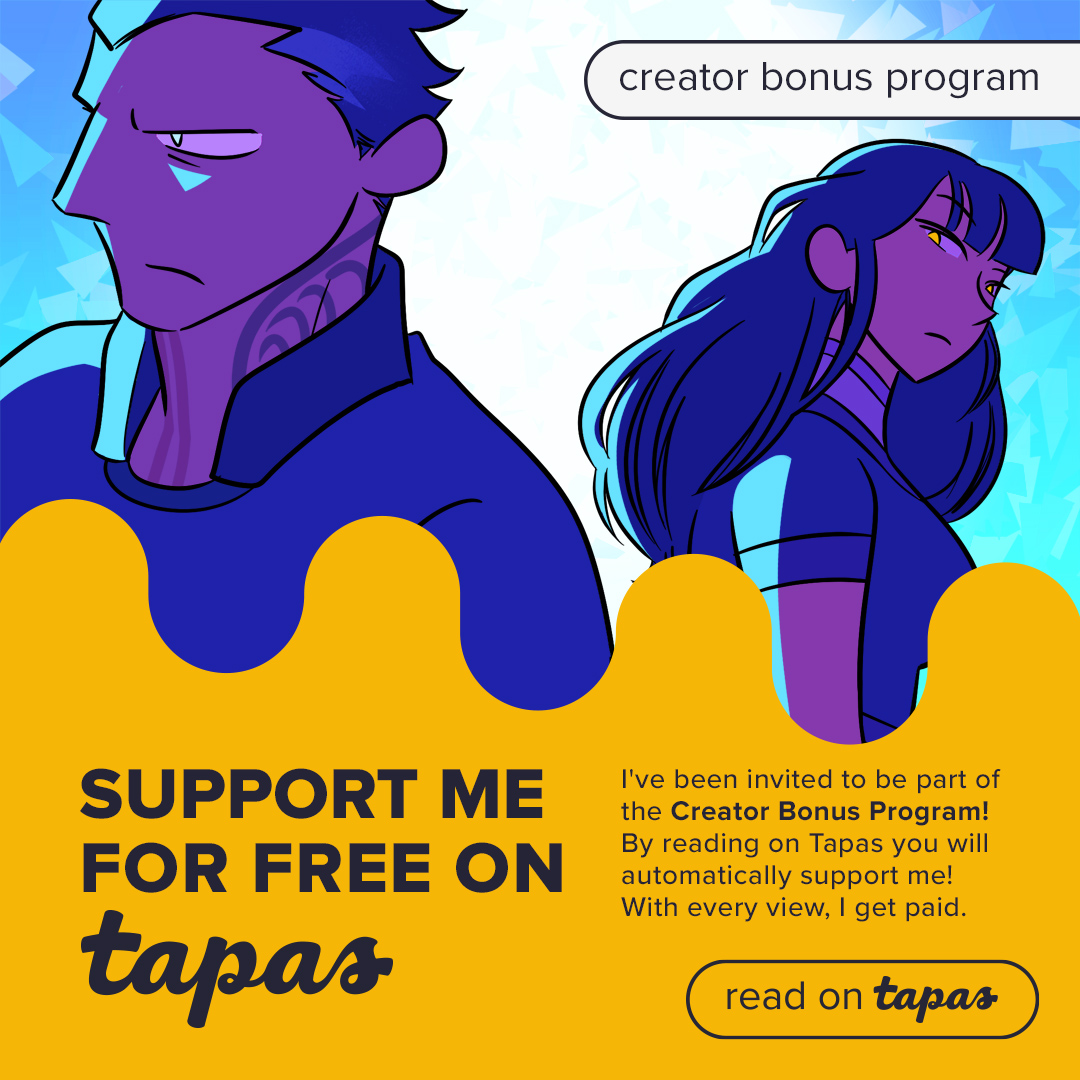 grackling's tweet image. Hi everyone! Periodic reminder I'm part of the Creator Bonus Program on Tapas and you can support my queer comics/novel with a few simple clicks! Thank you if you check anything out~

✨ tapas.io/series/The-Oth…
🐟 tapas.io/series/Fall-un…
🐎 tapas.io/series/For-a-H…