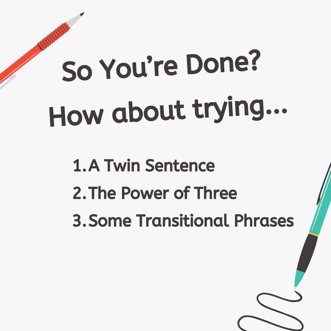 sshubitz's tweet image. Sometimes, it&apos;s nice to have a few strategies to combat the pervasive &quot;I&apos;m done&quot; syndrome in writing classrooms. @MelanieMeehan1 suggests three strategies to have on-hand today on #TWTBlog.
twowritingteachers.org/2024/10/30/thr…