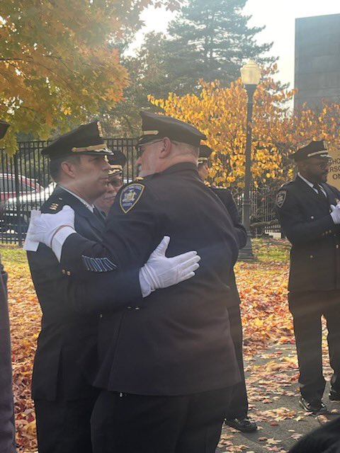 NYSSCOA's tweet photo. Joined by numerous members, court employees and friends this afternoon, SCOA was on hand to bid farewell to Major Bryan Negron who retired after 37 years of service. His support and friendship to our Union will never be forgotten. Good luck in your retirement Major! https://t.co/hqOyPr3Mmi