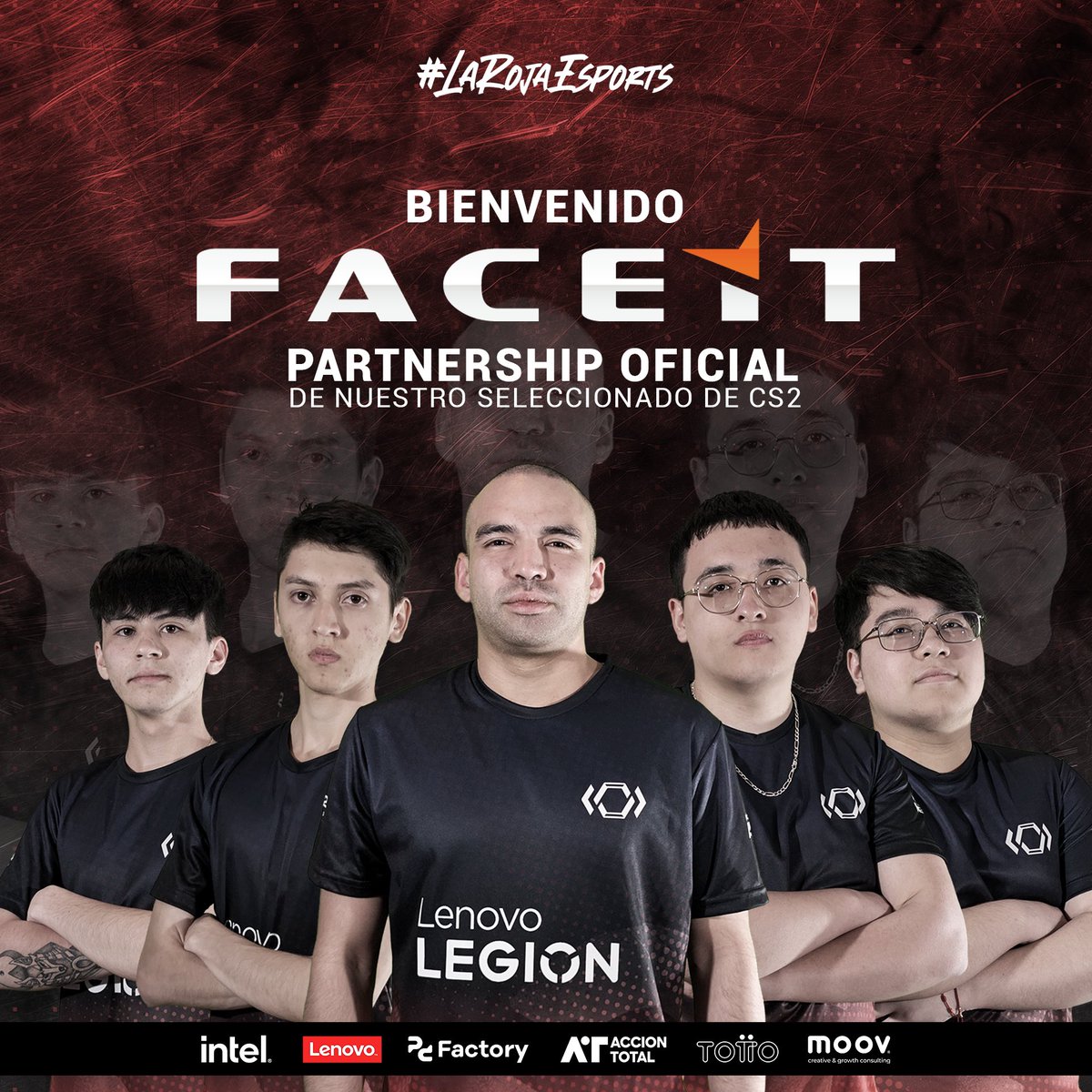 Anuncio 👏👏👏 Desde hace unos días ya somos partner de la plataforma de esports <a href="/FACEIT/">FACEIT</a> 🎉🎉🎉 

Agradecemos la confianza y que sean parte de nuestra selección nacional de CS2 🫶

#faceit #csgo #larojaesports
