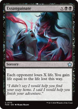 MTGGoldfish's tweet photo. Great at gaining tons of life in commander, but a mono-black X spell finisher could also matter in Standard. More previews at https://t.co/fPS13moErU

Source: https://t.co/l6wsSmSUxl
🎨: @MariMagny https://t.co/JGQJfxeO6N