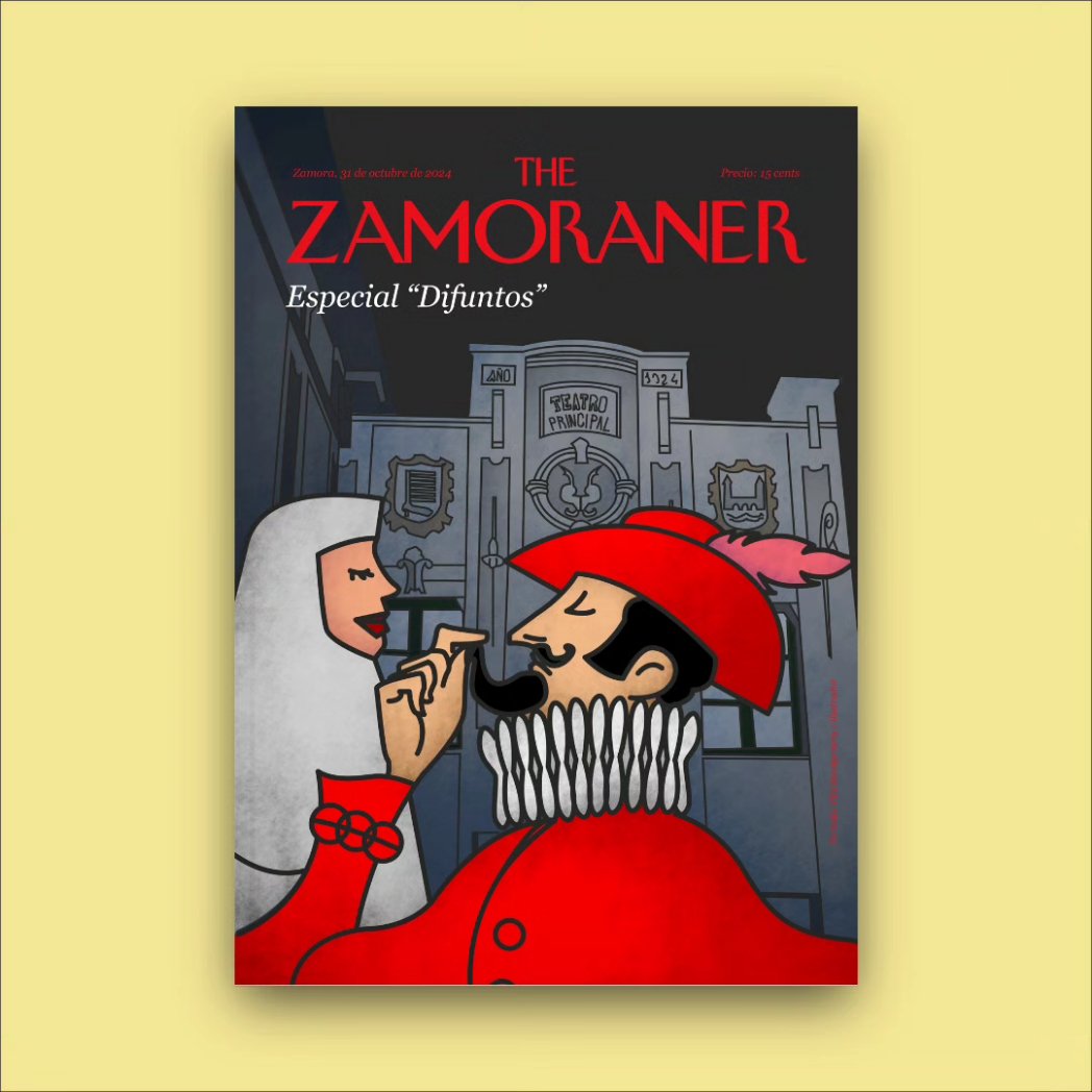 El Tenorio y Doña Inés y el @principalzamora son los protas de esta portada para <a href="/thezamoraner24/">thezamoraner24</a> 

Aquí os dejo esta portada para el especial de #halloween bueno... Día de difuntos o víspera de todos los Santos.

#ilustracion #ilustracionvectorial #ilustrator #tenorio #zorrilla