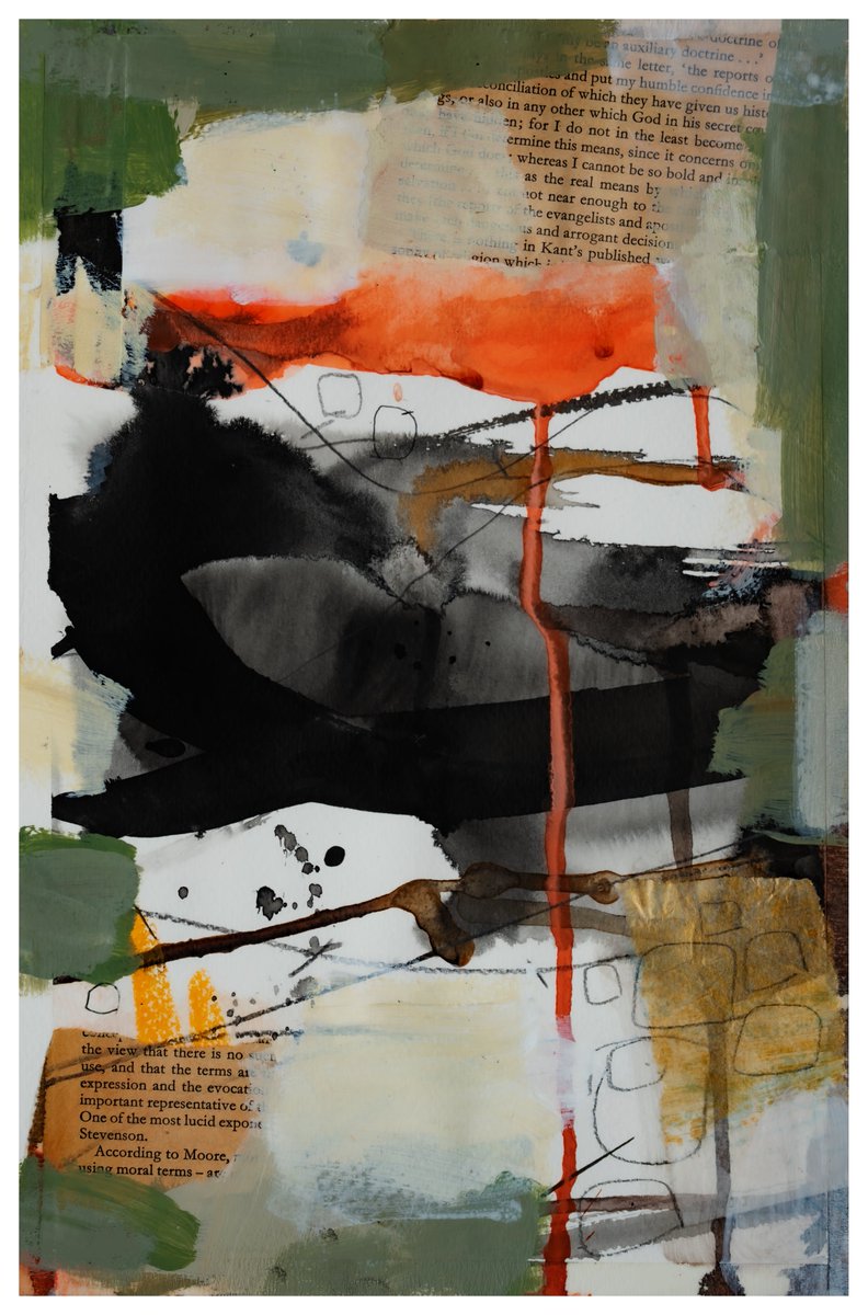 Page_19: This collection of collages draws from Kant's Introduction to Philosophy, using pages from an old text to create visual dialogues. <a href="/solarplex_xyz/">Solarplex ⭕️</a> #nftart