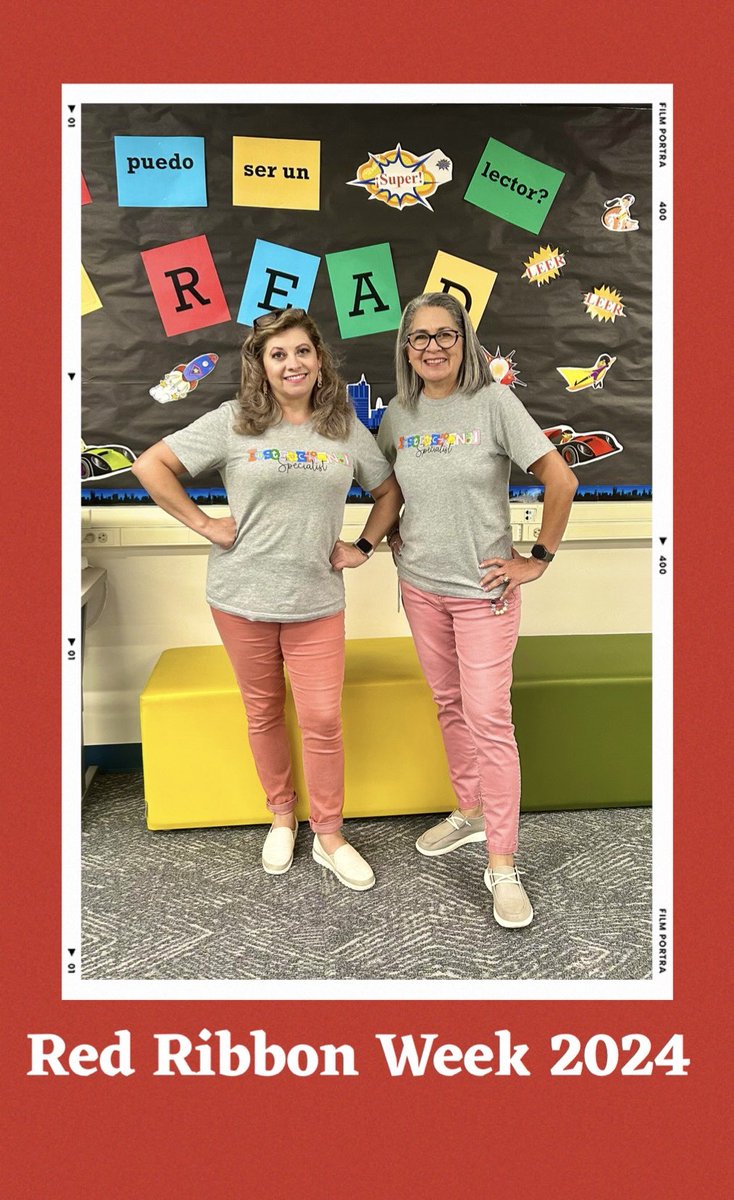 Read4Joy's tweet photo. @Pasmore Panthers double up at saying “No to Drugs” #twinday #redribbonweek2024 @RdgSpecTeacher https://t.co/EVSjEM6Prg
