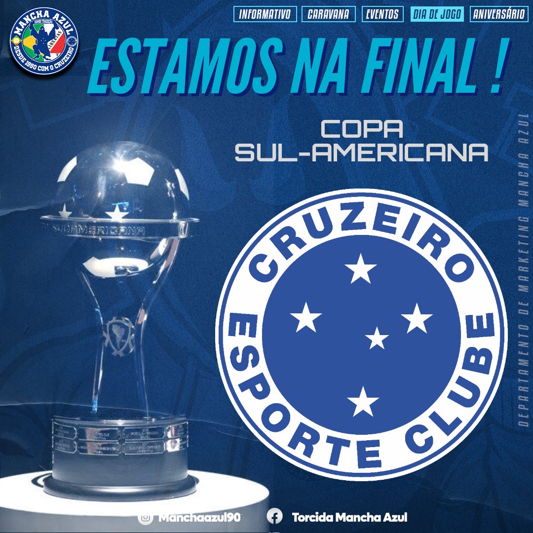AHHHH EU TO MALUCOOOOOOOO !

ESTAMOS NA FINAL DA COPA SUL-AMERICANA 2024.

VAMOSSSSS CRUZEIROOOOO,VAMOSSSSS.

🔵⚪🦊