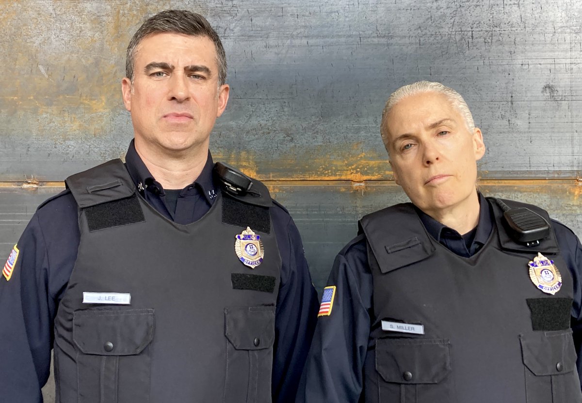 ... Police Officer Sue and Officer Jim are back on a new Halloween episode of Ghosts tomorrow on CBS... check it out...