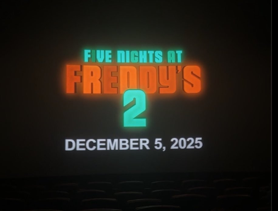 FNAF3MovieNews's tweet photo. OFFICAL LOGO FOR BLUMHOUSE'S 'FIVE NIGHTS AT FREDDY'S 2' !! 

WAS SHOWN DURING THE FNAF MOVIE WHEN IT CAME BACK TO THEATERS

#FNAF #FNAFMOVIE https://t.co/soUduhUtIU